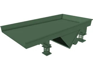 Vibratory Feeder 3D Model preview