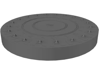 Darts Board 3D Model preview