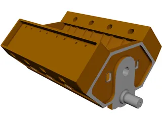V8 Engine 3D Model preview