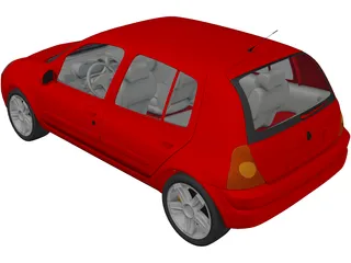 Renault Clio 3D Model preview
