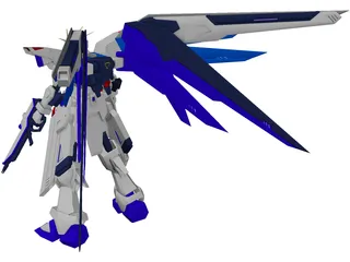 Gundam Freedom 3D Model preview