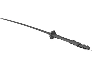 Katana Sculpted 3D Model preview