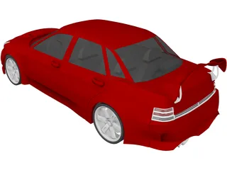 VAZ 2110 Evolution Concept 3D Model preview