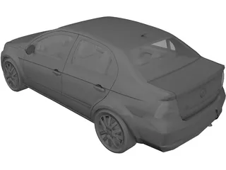 Volkswagen Voyage Comfortline 3D Model preview