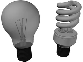 Light Bulbs 3D Model preview