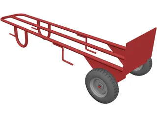 Hand Truck 3D Model preview
