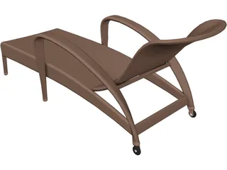 Garden Chair 3D Model preview