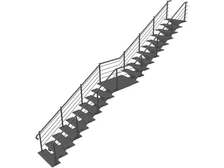 Stair 3D Model preview