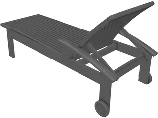 Lawn Chair 3D Model preview