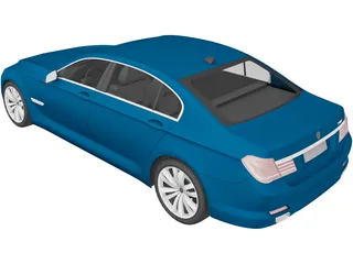 BMW 7-series (2009) 3D Model preview