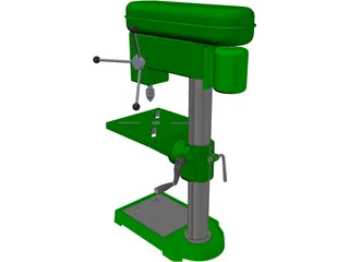 Press Drill 3D Model preview