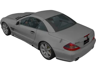 Mercedes-Benz SL500 3D Model preview