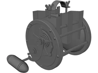 Fishing Reel Pen Senator 6/0 3D Model preview