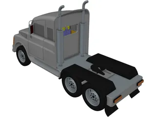 Heavy Duty Truck 3D Model preview
