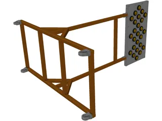 Highway Signal 3D Model preview