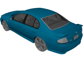 Ford Falcon XR8 3D Model preview