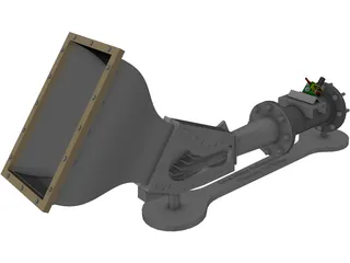 Supersonic Cascade Test Rig 3D Model preview