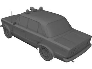 Fiat 125P 3D Model preview