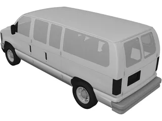 Ford E150 (2009) 3D Model preview