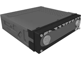 Kenwood Car Radio 3D Model preview