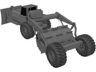 Tree Breaking Modified Truck 3D Model preview