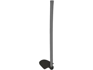 Farm Hoe 3D Model preview