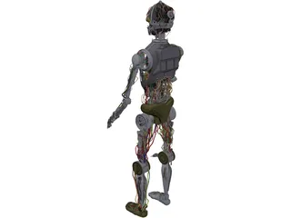 Star Wars C3PO Robot 3D Model preview