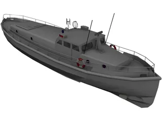 Solent Class Lifeboat 3D Model preview