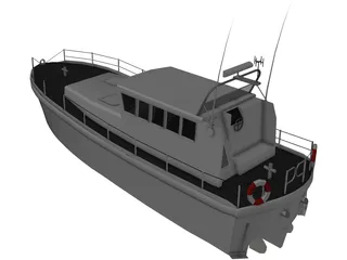 Mersey Class Lifeboat 3D Model preview