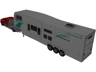 Ford F-350 Super Dually 3D Model preview