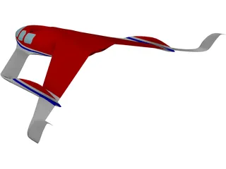 Experimental VTOL Plane 3D Model preview