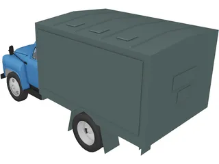 GAZ 52 Truck 3D Model preview