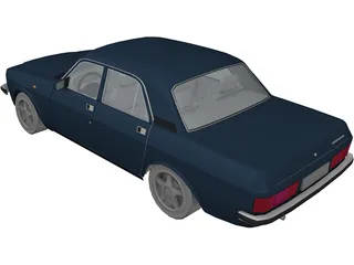 Gaz 3102 Volga 3D Model preview