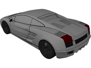 Lamborghini Gallardo 3D Model preview