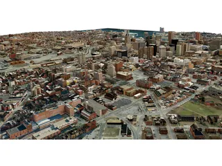 Baltimore City 3D Model preview