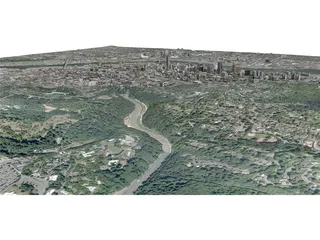 Portland City, Oregon 3D Model preview