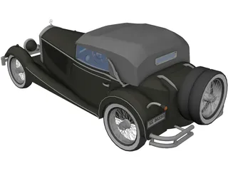 Mercedes-Benz SSK (1928) 3D Model preview