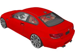 BMW M3 E92 3D Model preview
