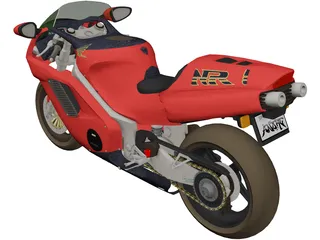 Honda 750 NR 3D Model preview