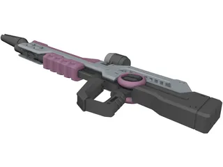 Laser Rifle 3D Model preview