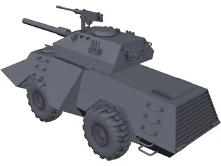 Japan Seibu Police Armored Car 3D Model preview