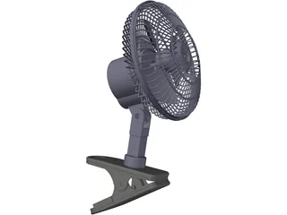 Clip On Fan 3D Model preview