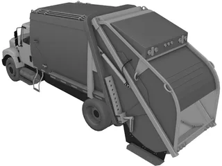 Truck Garbage Environmental 3D Model preview