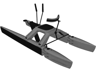 Catamaran 3D Model preview