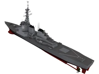 Kongo Destroyer 3D Model preview