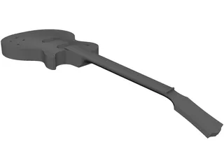 Gibson Les Paul Standard Guitar Body 3D Model preview