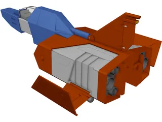Core Fighter 3D Model preview