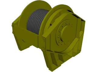 Winch 3D Model preview