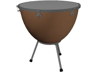 Timpani Drum 3D Model preview