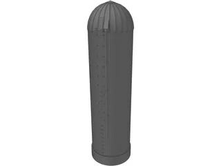 Grain Silo 3D Model preview